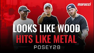 Looks like wood… Hits like metal | Posey28 Bat Review