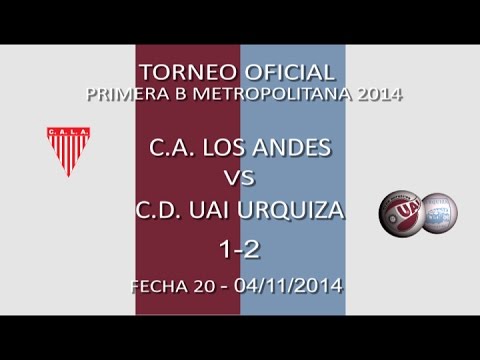 Resumen Los Andes 1 - UAI Urquiza 2
