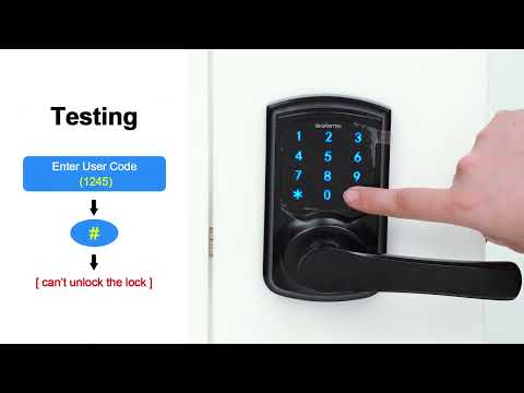 How to program Signstek ST-668 Plus Touchscreen Keypad Door Handle with Lock Key