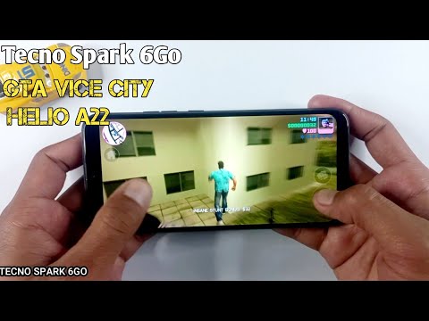 Tecno Spark 6Go Gaming Test | Gta Vice City, Helio A22, Ram 4Gb