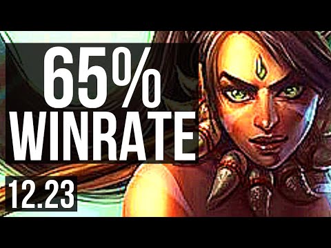NIDALEE vs SYLAS (JNG) | 14/1/3, 65% winrate, Legendary | KR Master | 12.23