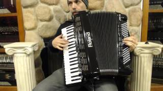 Video thumbnail for 5477 - Black Roland FR-7X-BK Digital Piano Accordion 41 120 $2999 by Liberty Bellows