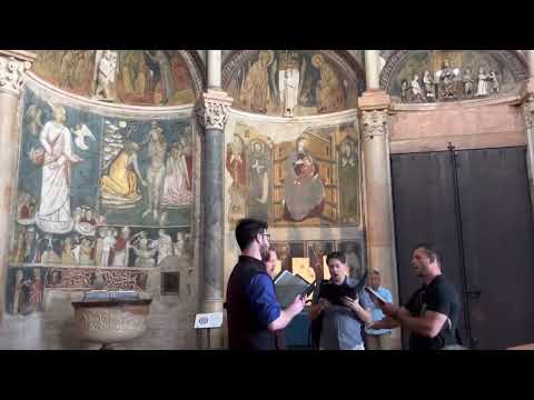 22 May 2022 - Floriani sings Vidi Aquam in the Baptistry of Parma