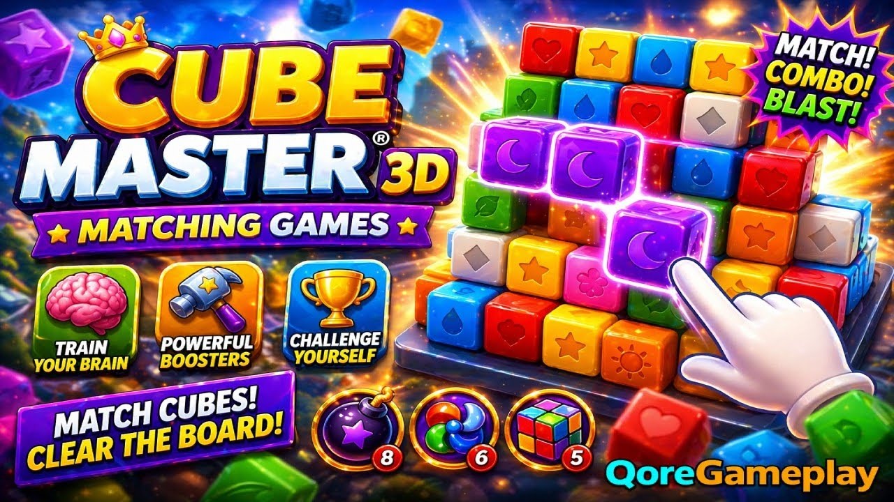 Cube Master 3D®: Matching Games | Triple Match Puzzle & Addictive Gameplay (Android/iOS)