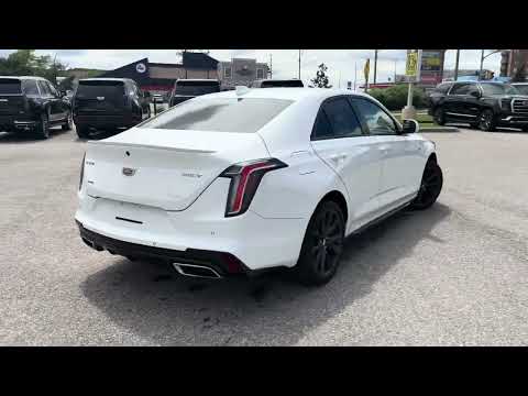 2023 Cadillac CT4 4dr Sdn Sport in White for sale at Boyer Pickering Chevrolet Cadillac Buick GMC Ltd. in Pickering, ON