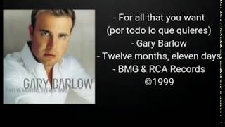 For all that you want - Gary Barlow (Traducción al español)