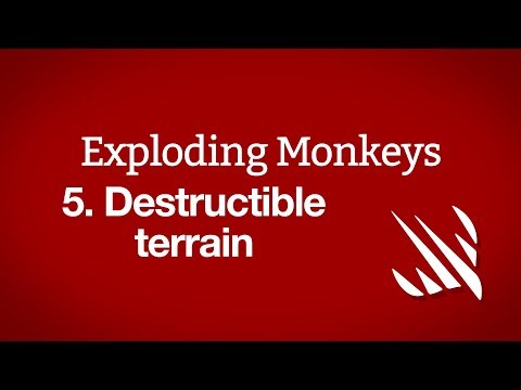 Destructible terrain: presentScene() – Exploding Monkeys, part 5