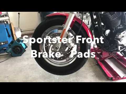 Harley Davidson Sportster Front Disc brake Install.
