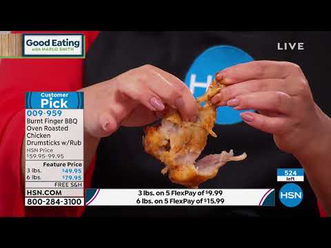 Burnt Finger BBQ 3 lbs. Oven Roasted Chicken Drumsticks ...