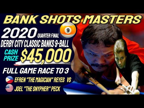 The Pool Legend Efren Reyes Schooled Joel Peck at the 2020 Derby City Classic Banks 9-Ball QF
