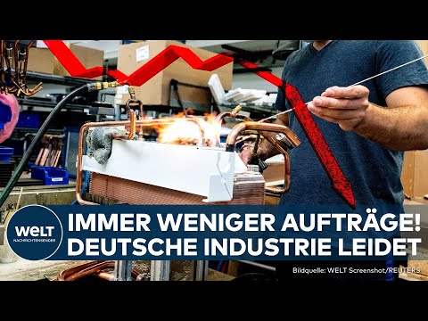 INDUSTRIE IN DEUTSCHLAND: Schwache Konjunktur! Wirtschaft leidet unter Rückgang der Großaufträge