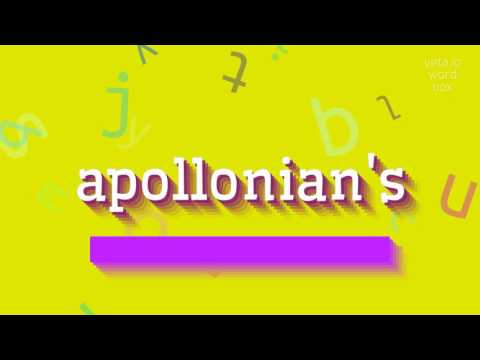 APOLLONIAN'S - HOW TO PRONOUNCE IT? #apollonian's