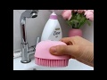 Silicone Body Massage Shower Brush With Shampoo Dispenser