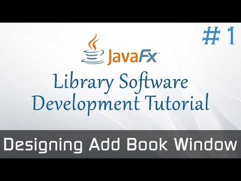 JavaFX Library Software From Scratch #1 : Developing UI For Adding Books