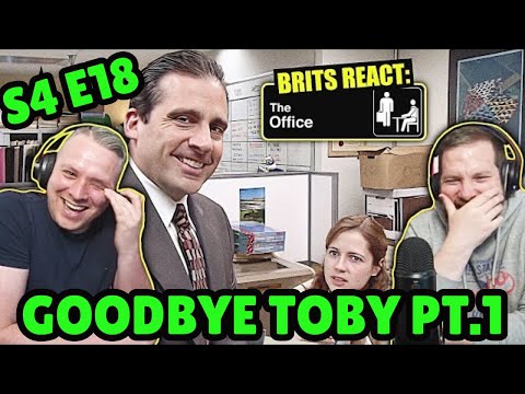 British Guys HILARIOUS The Office Reaction | Season 4 Episode 18 (Goodbye Toby Part 1)