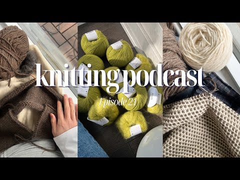 lakes cardigan, tulip loop sweater, lulu slipover, peacock cardigan and finished cloudburst mittens