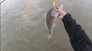 preview picture of video 'Gopro Hero 2 Fishing Rollover Pass, TX Slot Redfish'