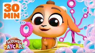 30 Minutes of Find-the-Color Games! w/ Baby Goat! 👨🌾 | Barnyard Daycare