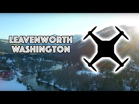 Leavenworth Washington - Drone Flyover 4K
