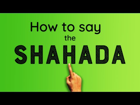 How to Say the Shahada - To Becoming a Muslim