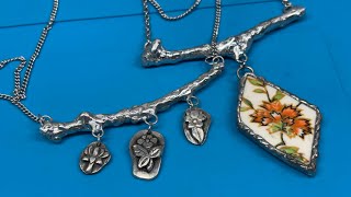 Soft Soldered Branch Necklace