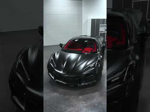 World’s First Satin Black C8 Z06 😱🥵🏎️ #paragonperf #c8 #c8corvette #corvettec8 #c8z06 #corvette