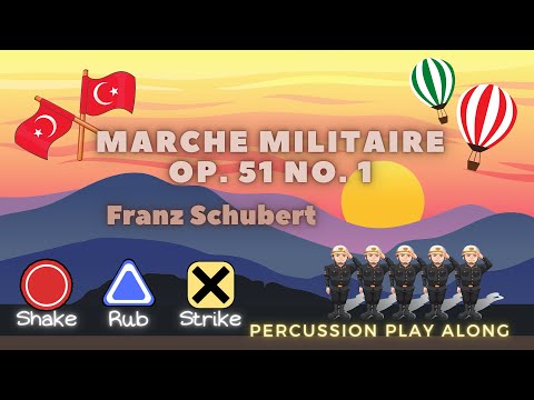 body percussion and rhythm play along │ Franz Schubert - Marche Militaire Op. 51 No. 1 in D