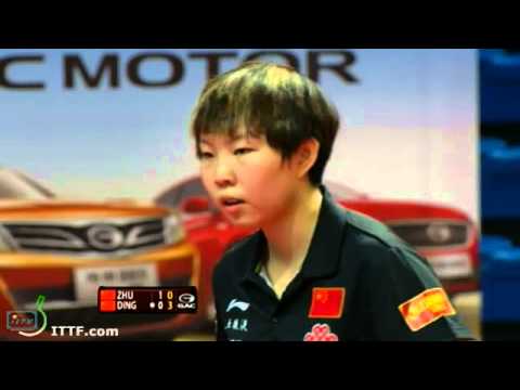 Ding Ning Vs Zhu Yuling: 1/2 Final: Russian Open 2013:Full Match