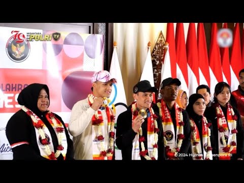 PENYAMBUTAN KEDATANGAN ATLET PERAIH MEDALI EMAS OLIMPIADE 2024