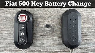 FIAT 500 Key Fob Battery Replacement - How To Change Replace Remote Key Batteries DIY