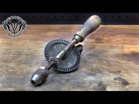 1950's Stanley Egg Beater Drill Restoration - Vintage Tool Restoration