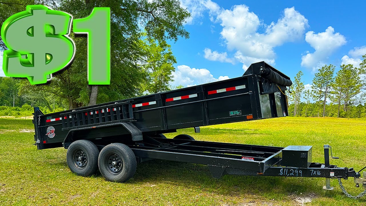I BOUGHT the WORLD'S CHEAPEST DUMP TRAILER!
