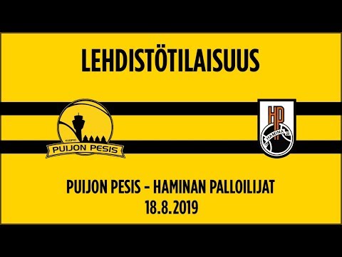 18.08.2019 Lehdistötilaisuus Puijon Pesis - Haminan Palloilijat