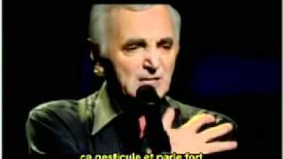 Charles Aznavour Comme ils Disent French &amp; English subtitles