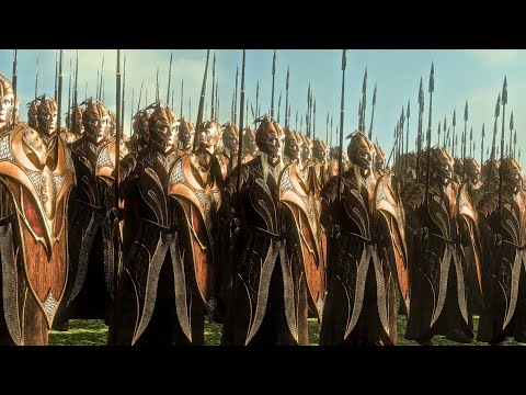 Mirkwood Elves Vs Haradrim | 18,000 Unit Lord of the Rings Cinematic battle