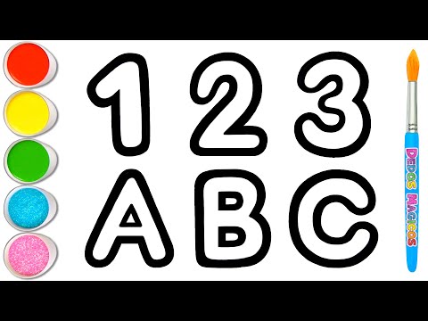Coloreemos Juntos el 123 y el ABC 1️⃣2️⃣3️⃣ Aprende Números y Letras #11