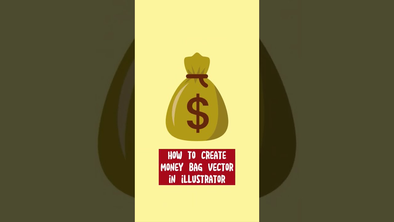 Money Bag vector #shorts #adobeillustrator #designtutorial #money #vector #designtips