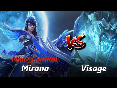 MinD_ContRoL offlane Mirana vs Visage/Treant Protector | First 10 minutes