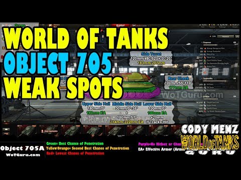 World of Tanks Object 705A Weak Spots | Russian Tier 10 Heavy Tank