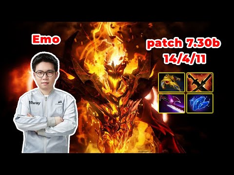 Emo Shadow Fiend Mid - DOTA 2 7.30b - MMR rank - Dota2 Gameplay [Learn To PRO dota2]