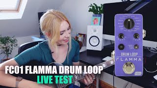Video thumbnail for FC01 FLAMMA DRUM LOOP LIVE TEST by JOULIE FOX vlog