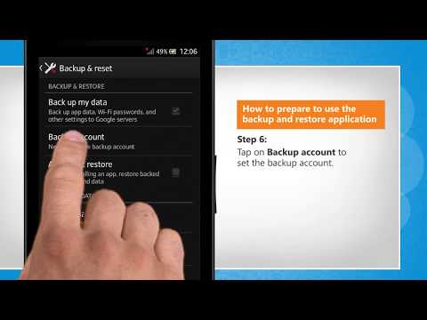 How to use backup and restore application on Sony Xperia S :Tutorial