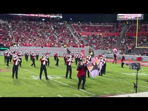 NC State Marching Band - Halftime Show Top Gun from Front Row vs FL State 2022-10-08