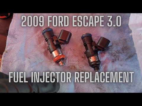 How to replace the fuel injectors on 2009 ford escape 3.0