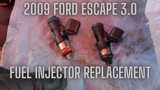 How to replace the fuel injectors on 2009 ford escape 3.0