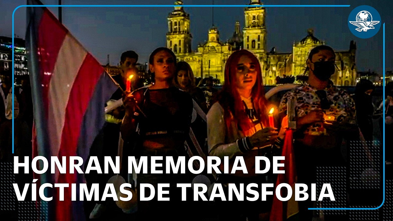 Colectivos trans marchan al Zócalo por víctimas de transfobia en México