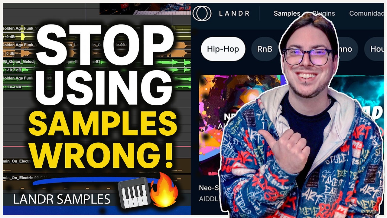 HOW TO USE SAMPLES  (AND NOT SOUND LIKE EVERYONE ELSE 🚫) | 3 SONG IDEAS in 14 MIN with LANDR Samples
