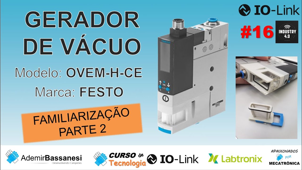 GERADOR DE VÁCUO OVEM-H-CE FESTO -  FAMILIARIZAÇÃO PARTE 2