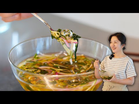 Korean Cold Cucumber Soup l Oi-Naengguk