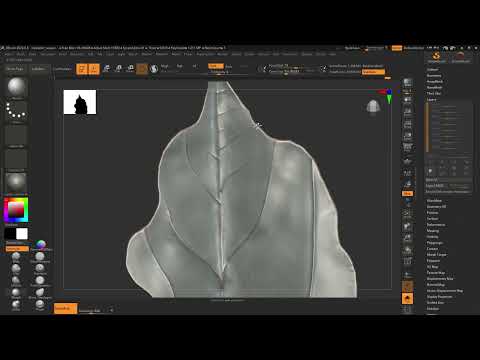 Leaves ZBrush Sculpting (Sped Up) part01